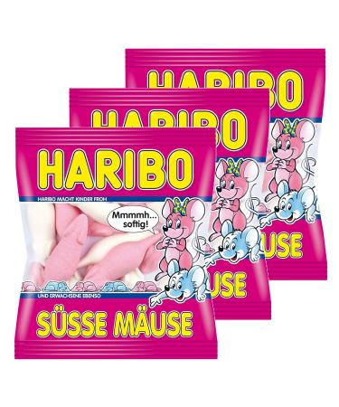 topDeal Haribo Cute Mouse 3 x 175 g Foam Sugar