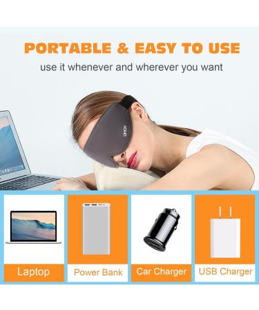 Electric Heated Eye Mask for Dry Eyes Eye Heating Pad Warmer for Blepharitis Chalazion Eye Treatment Moist Heat Therapy Washable - Buy Online on GoSupps.com