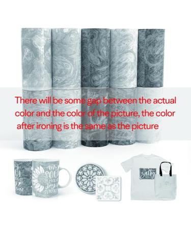 XINPOCUT Infusible Transfer Ink Sheets 10pcs Set - Watercolor Marble Sublimation Paper 4.5x12 for Cricut Joy Mug Press - DIY T-Shirts, Mugs, Tote Bags - Works 18 - Buy Online on GoSupps.com