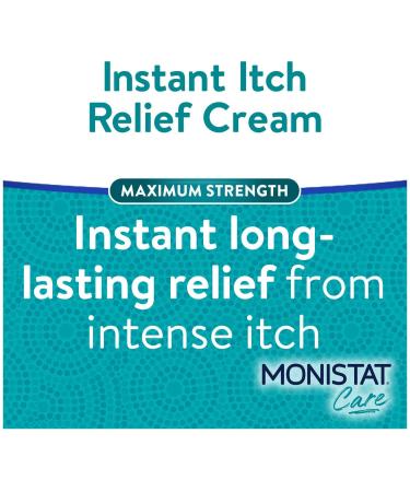 Monistat Care Instant Itch Relief Cream - Max Strength - Cools & Soothes - 1oz Each - Pack of 3 - Buy Online on GoSupps.com