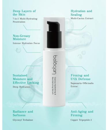 Belocian Cactus Anti-Wrinkle Face Serum - 1 Fl OZ | Hydrating & Revitalizing for All Skin Types | Paraben Free & Halal Certified - Shop Internationally - Buy Online on GoSupps.com