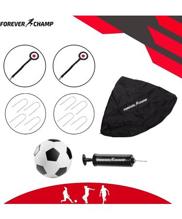 Forever Champ 4'x3' Kids Soccer Goal Set with Net, Ball, Pump, Target, Stakes, Cones - Complete First Soccer Goal for Kids Ages 3+ - Double Net - Buy Online on GoSupps.com