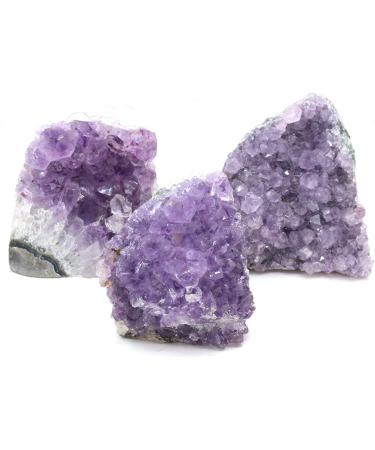 Natural Raw Amethyst Geode Cluster Quartz Purple Crystal Stone Specimen Room Ornament Home Decoration Crafts Amethyst Cluster 1PC Stone Collection 1PC Amethyst Cluster - Buy Online on GoSupps.com