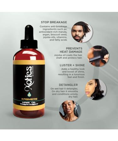 Xotics by Curtis Smith Kasmere Hair Oil Treatment 2 oz - Strengthens & Promotes Growth with Hempseed & Coconut Oil - Buy Online on GoSupps.com