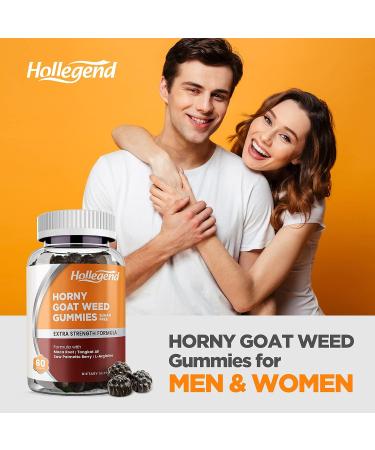 Horny Goat Weed Gummies 800mg for Men & Women with Maca, Tongkat Ali, Saw Palmetto - 60 Count - Buy Online on GoSupps.com