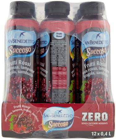 SAN BENEDETTO JUTEUX ZERO RED FRUITS 12 X 40 CL - Buy Online on GoSupps.com