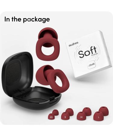 Audree Soft Ear Plugs | 28dB Noise Reduction for Sleeping, Concerts, Motorcycles, Airplanes | Reusable & Comfortable with 8 Silicone Ear Tips - Buy Online on GoSupps.com