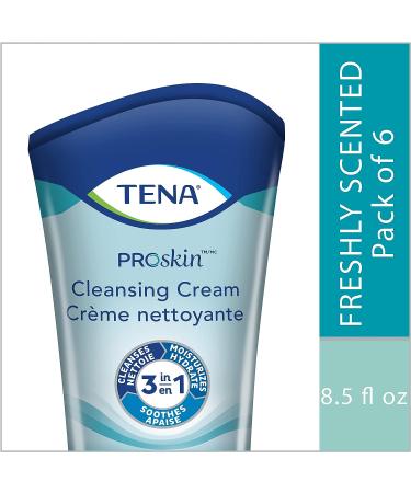 TENA ProSkin Sensitive Skin Cleansing Cream 8.5 oz - Pack of 6 - Buy Online on GoSupps.com