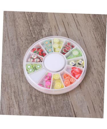 minkissy Nail Art Decor 12 Fruit Decor Nail Art Decoration Nails Decoration Polymer Clay Slices for Nail Manicure Tool Nail Beauty Accessories Manicure Tools Decorate Boxed Soft Pottery - Buy Online on GoSupps.com