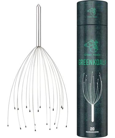 Buy Greenkoala Head Massage Device | 20-Finger Metal Handle Relaxation Tool | Premium Head Crawler & Free Finger Massage Ring | Wellness Essential - Buy Online on GoSupps.com