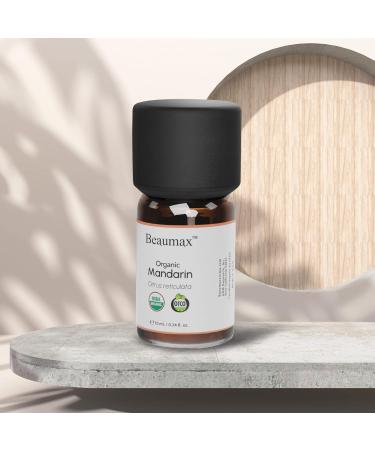 Mandarin Organic Essential Oil - 100% Pure Citrus Reticulata USDA Certified Therapeutic Grade 10ml - Beaumax - Buy Online on GoSupps.com