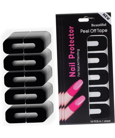 minkissy 500 Sheets protective film Nail Protector Cover patch sticker Protective agent nail Nail Tape tool protector nail polish care Silica gel Nail Polish Protector Sticker 3.00X2.50X0.10CMx5pcs As Shownx5pcs - Buy Online on GoSupps.com