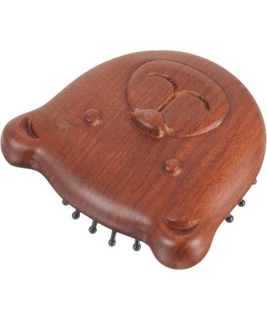 Fomiyes 3-in-1 Airbag Massage Comb & Brush - Bear Shaped Sandalwood Scalp Massager for Hair Care & Lockenshampoo - Buy Online on GoSupps.com
