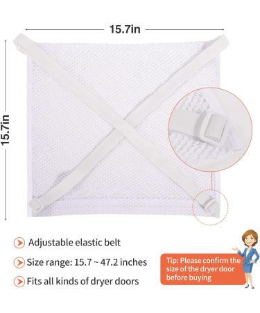 Large Shoe Dryer Bag with Elastic Strap Adjuster - Easy Installation for Most Dryers - White 2pcs Belt included - Buy Online on GoSupps.com