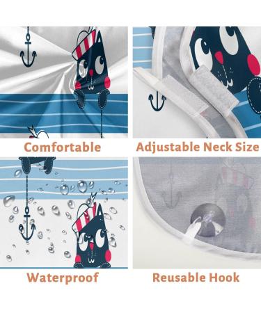 Cute Cat Painting Beard Bib Apron | Waterproof Hair Catcher for Men | Non-Stick Grooming Cape with Suction Cups | Perfect Gifts for Cat Lovers - Buy Online on GoSupps.com