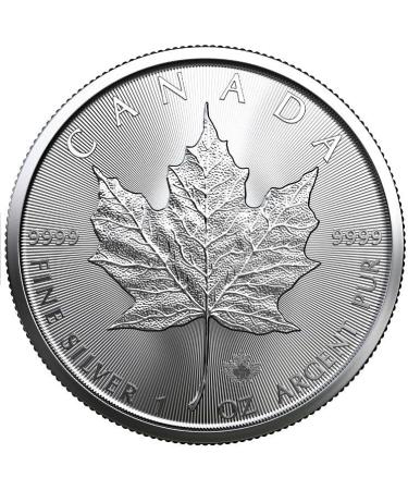 Royal Canadian Mint Silver Maple Leaf 2023 1 oz Pure Silver Coin (1 Coin) - Buy Online on GoSupps.com