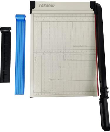 TEXALAN Paper Cutter Letter Size Paper Trimmer 12 Cut Length 12 Sheet Capacity Guillotine Paper Photo Cutter with Magnet Clamp  Paper Guide  Size Guideline - Buy Online on GoSupps.com
