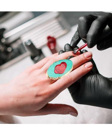 Ipetboom 30 Pcs Ring Palette for Nail Polish Mixing | Hybrid Nail Polish & Stamping Gel Palettes | Premium Resin Agate Design | International Shipping Available - Buy Online on GoSupps.com