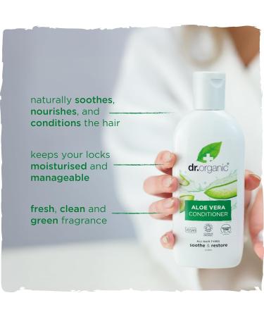  Organic Doctor Dr Bio Aloe Vera Shampoo and Conditioner Soothing All Hair Types Natural Vegan Cruelty-Free Paraben and SLS Free Recyclable and Ocean-Recycled Plastic Organic 265 ml x2 - Buy Online on GoSupps.com