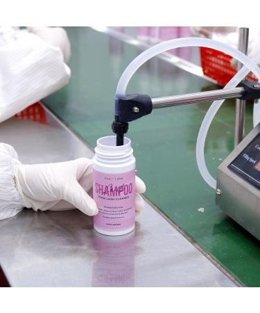 LARGE 120ml Lash Shampoo for Eyelash Extensions | Oil-Free Foaming Cleanser & Makeup Remover | Perfect for Salon & Home Use - Buy Online on GoSupps.com