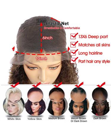 Lemoda 13x6 Ombre Highlight Lace Front Human Hair Wig 180 Density Pre Plucked Straight Brazilian Wig 4/27 20 Inch - Buy Online on GoSupps.com