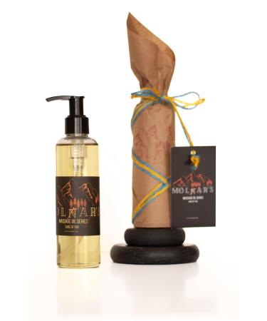 MOLFAR'S Carpatian Handmade ECO Massage Oil Original. Recipe 1.01.2 Soybean Apricot Kernel by Ukrainian Masters | for All Skin Types