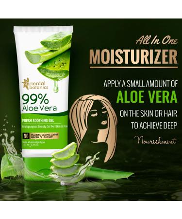 99% Aloe Vera Gel - Multipurpose Beauty Gel for Skin & Hair - 100ml | Shipping Worldwide - Buy Online on GoSupps.com
