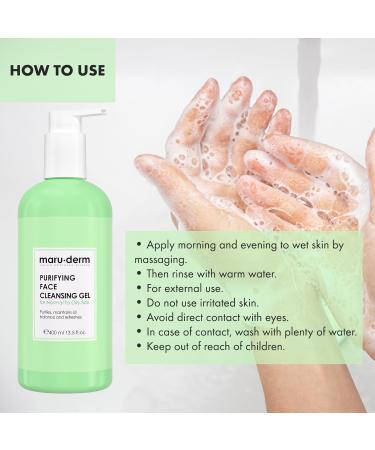 Maruderm Facial Cleansing Gel with Salicylic Acid Specially Designed for Combination and Oily Skin 400 ML - Buy Online on GoSupps.com