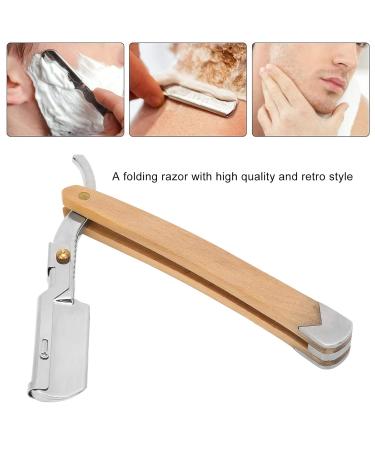 Men's Straight Razor - Portable Stainless Steel Manual Shaver & Blade-Free Trimmer - Buy Online on GoSupps.com