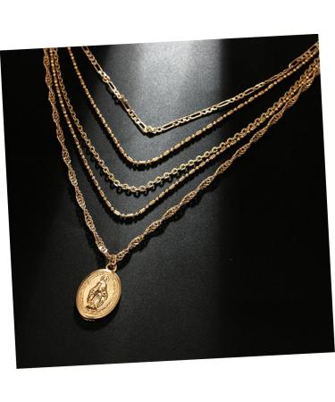 Yardenfun 5 J Necklace for Women Womens Necklace Lady Necklace Choker Necklace Collar Gem Miss Golden Necklace - Buy Online on GoSupps.com