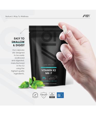 Vitamin K2 MK-7 300mcg Vegan Capsules - Bone Health Support - Non-GMO Halal - 120 ct - Buy Online on GoSupps.com