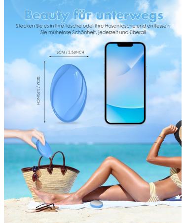 Nano Hair Remover for Women & Men - Portable Crystal Hair Removal Device | Pain-Free Solution for Back Arms & Legs (Blue) - Buy Online on GoSupps.com