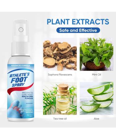 Athlete's Foot Spray 30ml - Easy Treatment for Foot Fungus - Blue - Buy Online on GoSupps.com