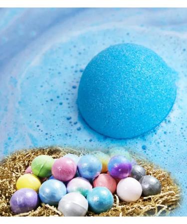 24 Pcs Natural Organic Mini Bath Bomb Gift Set - Handmade Fizzies for Relaxing Bath Time - Buy Online on GoSupps.com