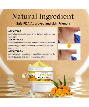 Turmeric Neck Firming Cream Neck Tightening Cream Face Firming Cream Natural Neck Cream Retinol Neck Cream for Sagging and Tightening Natural Turmeric Anti Aging Cream Reduces Fine Lines Cream - Buy Online on GoSupps.com