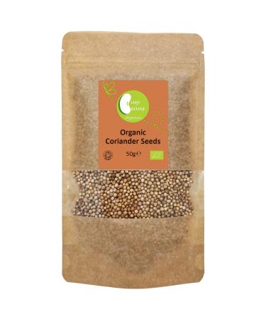 Organic Coriander Seeds - Certified Organic - by Busy Beans Organic (50g)