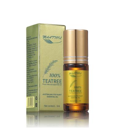 Tea Tree Essential Oil (100% Single-use Essential Oil) -for Skin Cleansing Fragrance Diffusion Add to Shampoo Body Wash Conditioner Cleansing Lotion - (5 ml) 1 Fl Oz (Pack of 1)