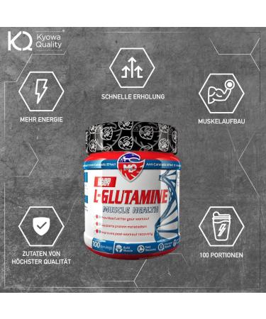 MLO L-Glutamine Powder 0.5 kg - High-Dose Muscle Regeneration Supplement for Fitness Gym & Nutrition - Buy Online on GoSupps.com