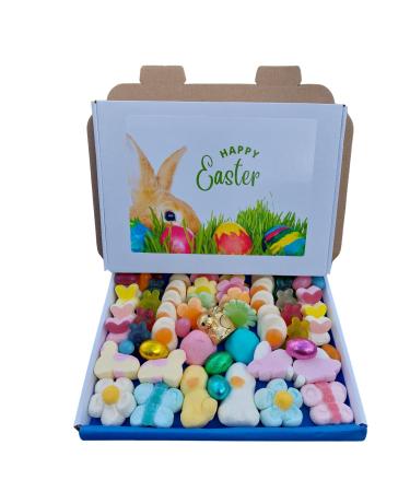 Easter Pick n Mix Sweets 400g - Ducks Mallows Foiled Mini Eggs Fried Eggs Happy Flowers Bunnies Rabbit Heads Butterflies