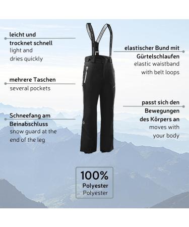 Buy Black Crevice Men's Ski Pants | Water & Windproof | Breathable High-Quality Active Snow Pants in Dark Blue | 100% Polyester Ski Gear - Buy Online on GoSupps.com