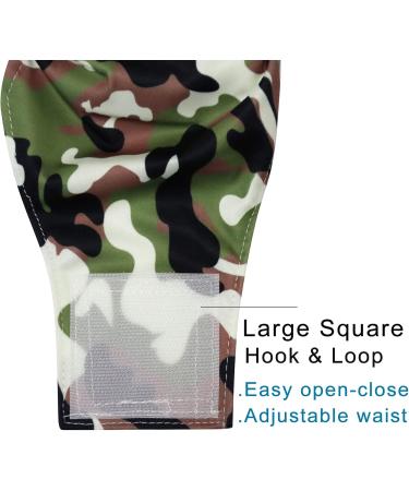 Joydaog Reusable Belly Bands for Small Dogs 3 High-Quality Washable Dog Diapers Camo XS (7-9 Waist) - Ideal for Male Puppies - Buy Online on GoSupps.com