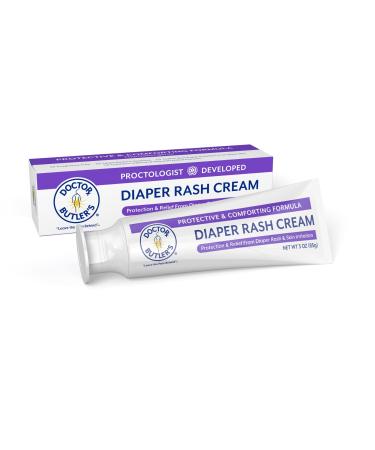 Doctor Butler s Diaper Rash Cream   Maximum Strength Diaper Rash Cream for Baby Providing Fast Relief & Protects Sensitive Skin  Botanically-Derived Ingredients & Free of Irritants (3oz)