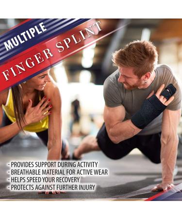 Trigger Finger Splint Brace for Two or Three Fingers - Support for Broken Fingers, Contractures, Arthritis, Tendonitis, Mallet Fingers, Metacarpal Fractures - Right Hand, Small/Medium Size - Buy Online on GoSupps.com