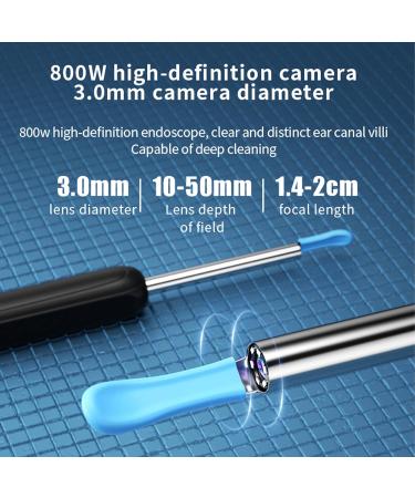 Ear Wax Removal 1080P HD Ear Wax Removal Tool Camera Ear Wax Removal Kit Ear Camera Otoscope with 6 LED Light for iOS and Android (White) - Buy Online on GoSupps.com