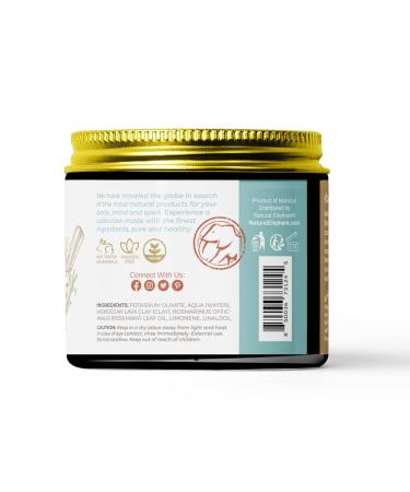 Natural Moroccan Black Soap 7oz | Exfoliating & Cleansing Beldi Soap with Rosemary Oil & Ghassoul Clay - 100% Natural - Buy Online on GoSupps.com