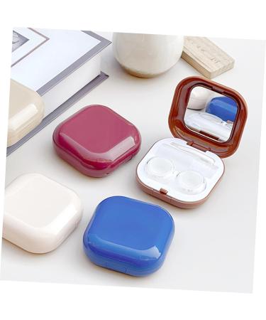 Ultechnovo Contact Lens Organizer with Tweezer Tool - Travel Case for Colored Eye Contacts 2 Sets of Lens Containers Compact ABS Design 7.3x7.3x2.6cm - Buy Online on GoSupps.com