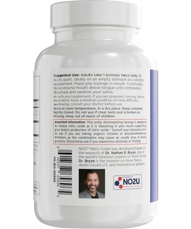 N1O1 Nitric Oxide Lozenges for Heart Health Support - Dietary Supplement for Blood Flow Oxygenation and Blood Pressure - 180 Count 60 Count (Pack of 3) - Buy Online on GoSupps.com