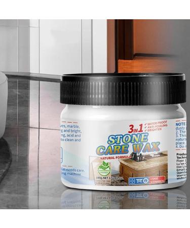 Stone Polishing Wax Granite Polish Wax Stone Maintenance Polishing Wax Stone Restoration Care Wax Granite Cleaner and Polish for Marble Furniture Ceramic Tiles Stone Floor Stone Walls - Buy Online on GoSupps.com