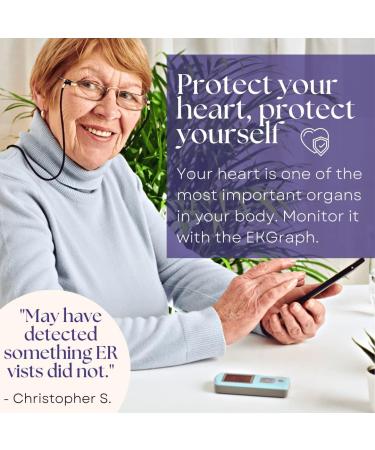 EKG Monitoring Device by Sonohealth - Portable Heart Rate Monitor: Cardia Mobile - Fingertip Touch - Multiple Lead ECG Electrocardiogram - Arrhythmia & PVC Detection - Standalone or with Mobile App - Buy Online on GoSupps.com