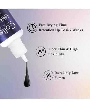 Max Bond Thin Lash Glue | High Flexibility | 1 Sec Drying Time | 6-8 Weeks Retention | 0.17fl.oz | Professional Eyelash Extension Adhesive - Buy Online on GoSupps.com